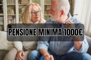 Pensione minima 1000€