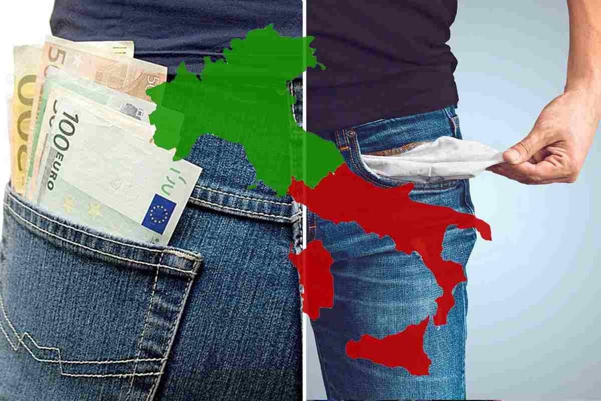 Gap salariale Nord Sud