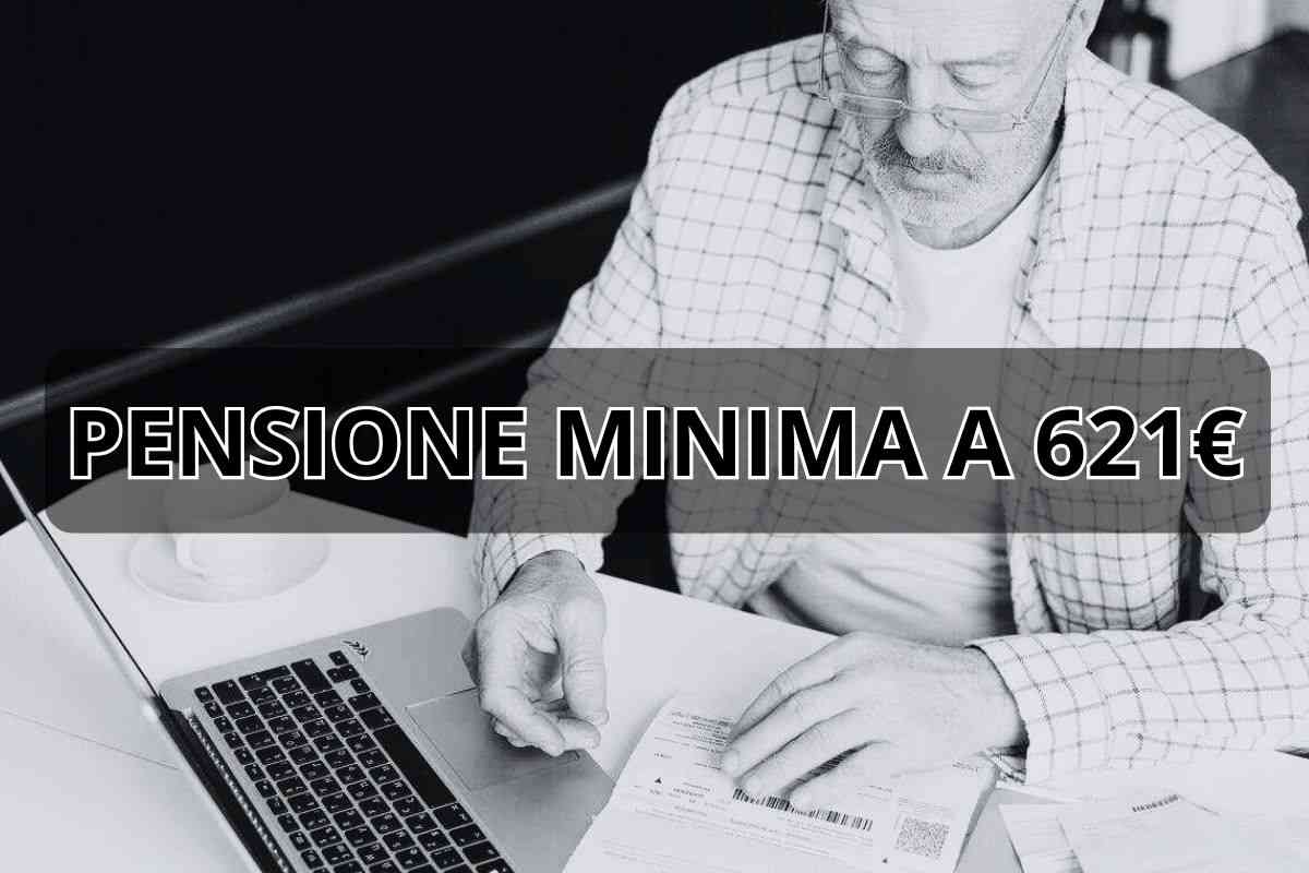 Pensione minima a 621€